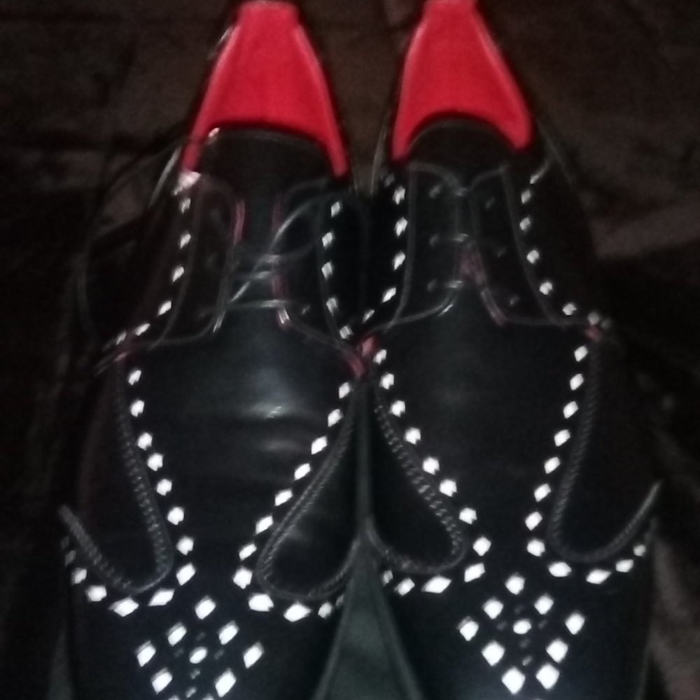 Jeffery West Leone Black Calf Golfing Shoes Rare NEVER WORN